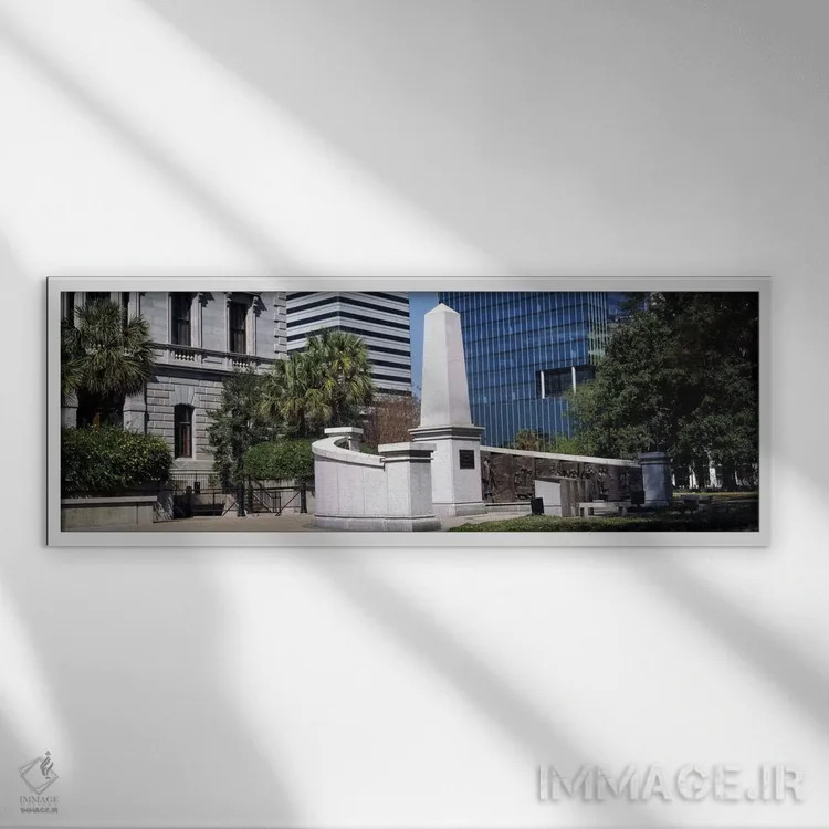 تابلو دکوراتیو بنای یادبود تاریخ آفریقایی-آمریکایی، ساختمان ایالتی کار… اثر پانورامیک ایمجز - نمای قابدار سفید