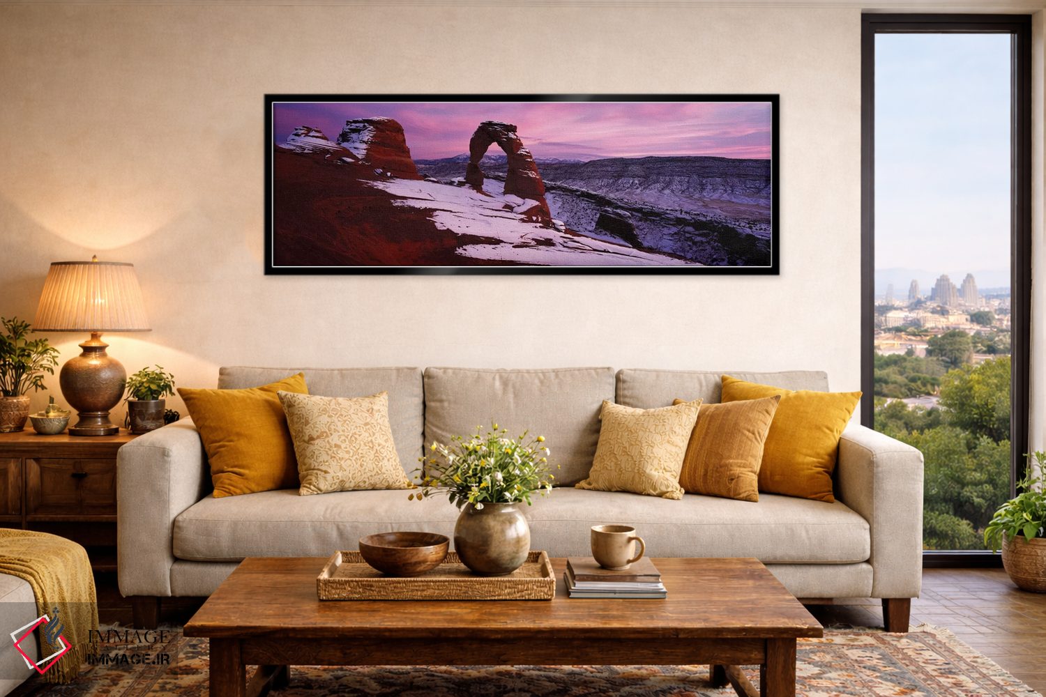 تابلو دکوراتیو قوس ظریف در زمستان، پارک ملی آرچز، یوتا، ایالات متحده آ… اثر پانورامیک ایمجز - D6B