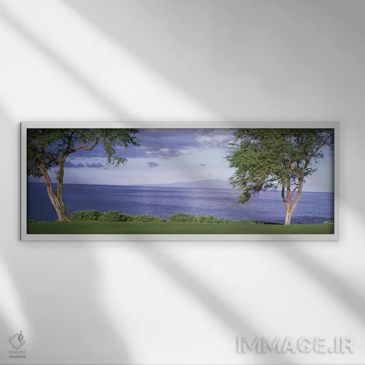 تابلو دکوراتیو Makena, Maui, Hawai'i, USA" - "زمین گلف ماکنا VI، ماکنا… اثر پانورامیک ایمجز - نمای قابدار سفید