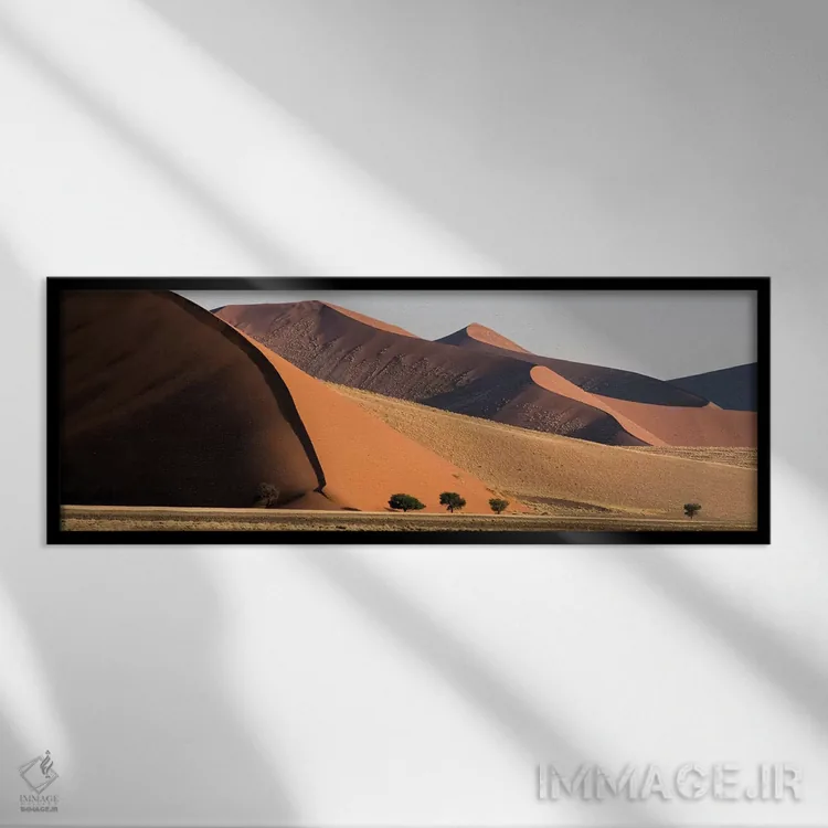 تابلو دکوراتیو Sossusvlei, Namib Desert, Namib-Naukluft National Park… اثر پانورامیک ایمجز - نمای قابدار مشکی
