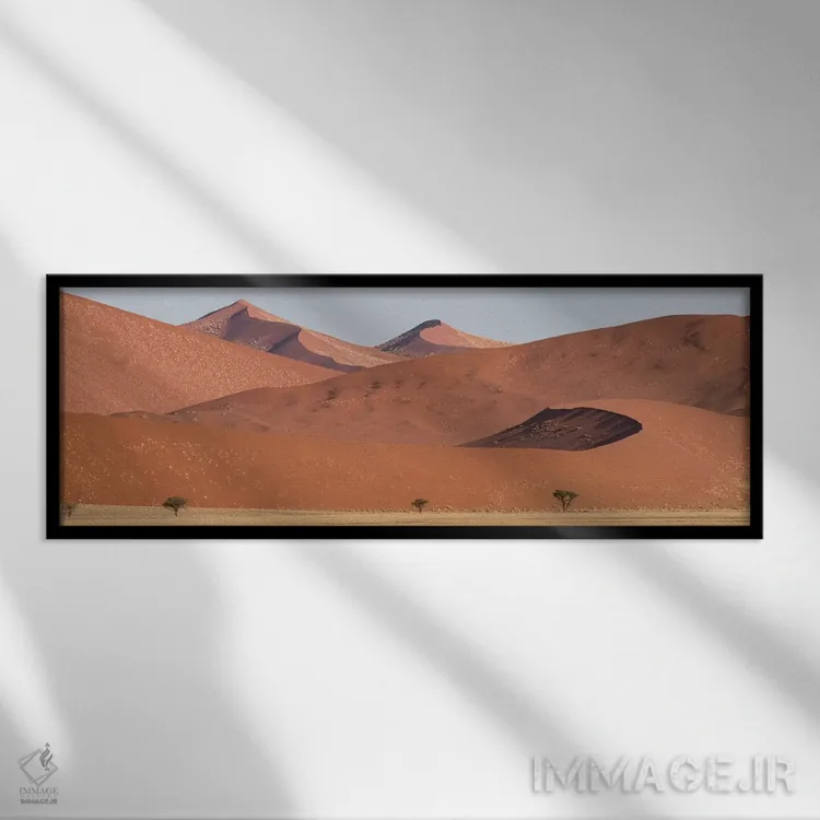 تابلو دکوراتیو Sossusvlei, Namib Desert, Namib-Naukluft National Park… اثر پانورامیک ایمجز - نمای قابدار مشکی