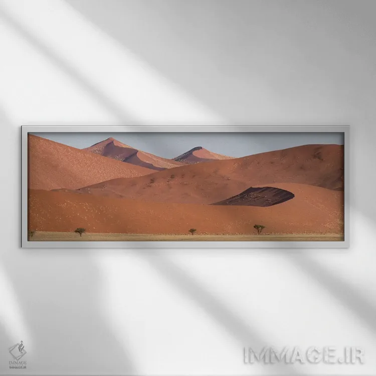 تابلو دکوراتیو Sossusvlei, Namib Desert, Namib-Naukluft National Park… اثر پانورامیک ایمجز - نمای قابدار سفید