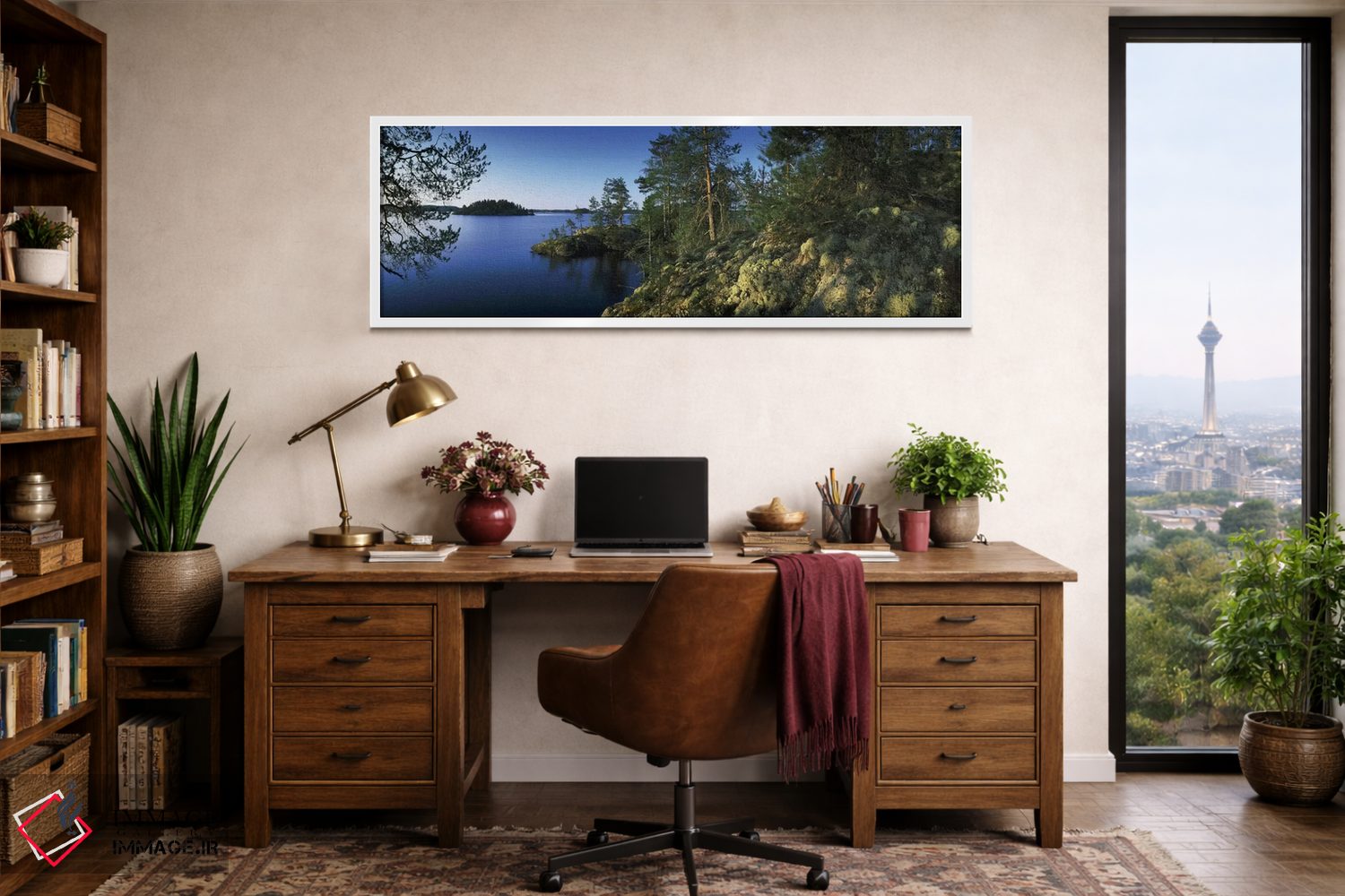 تابلو دکوراتیو منظره ۱، دریاچه سائیما، پومالا، فنلاند اثر پانورامیک ایمجز - D1W