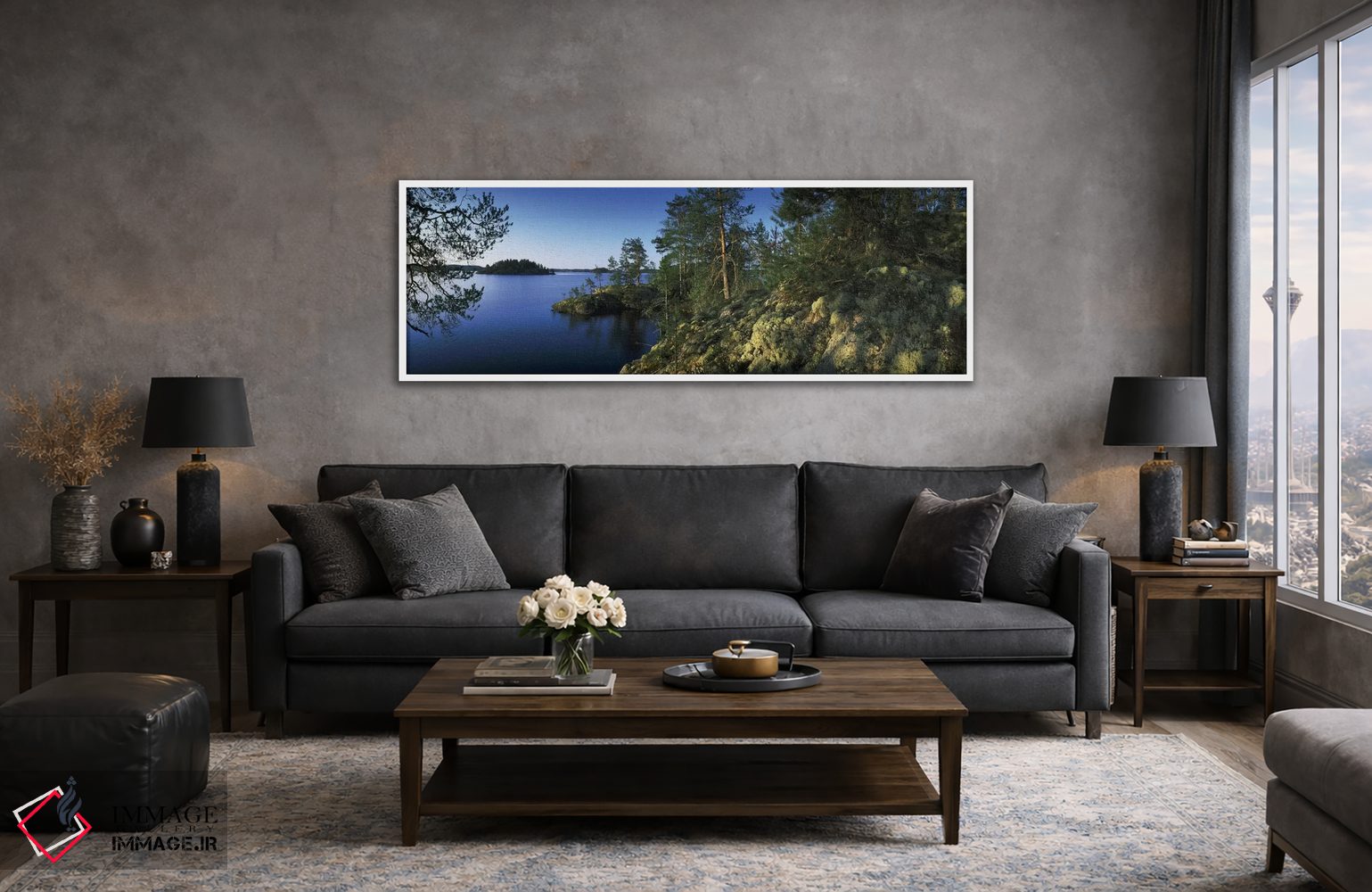 تابلو دکوراتیو منظره ۱، دریاچه سائیما، پومالا، فنلاند اثر پانورامیک ایمجز - D4W