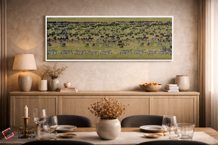تابلو دکوراتیو Serengeti National Park, Tanzania" - "مهاجرت بزرگ I، پا… اثر پانورامیک ایمجز - D2W