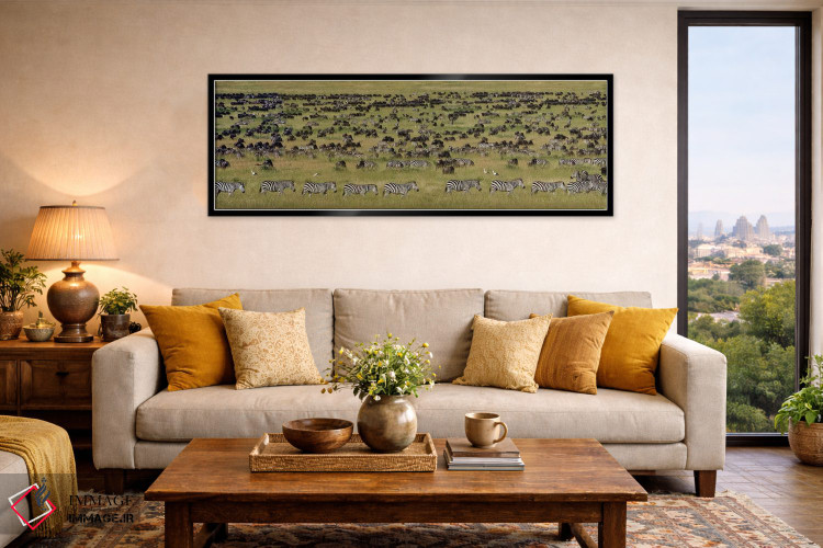 تابلو دکوراتیو Serengeti National Park, Tanzania" - "مهاجرت بزرگ I، پا… اثر پانورامیک ایمجز - D6B
