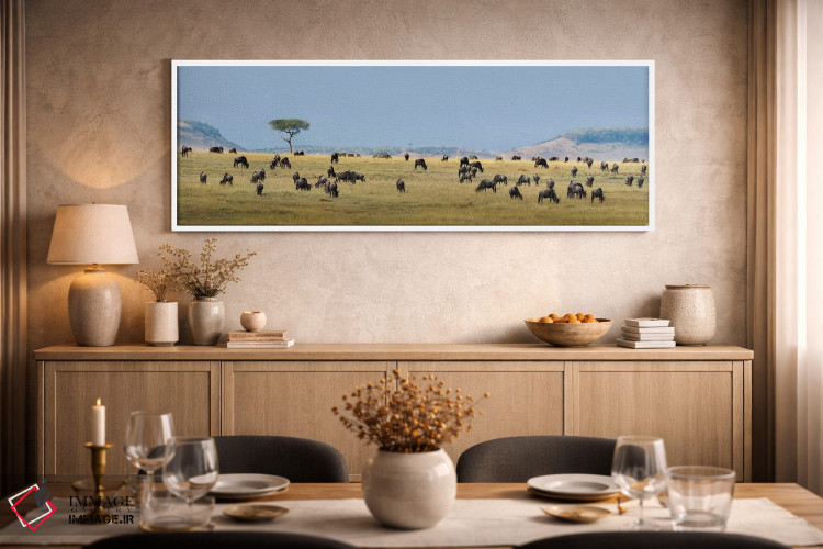 تابلو دکوراتیو Serengeti National Park, Tanzania" - "مهاجرت بزرگ II، پ… اثر پانورامیک ایمجز - D1W