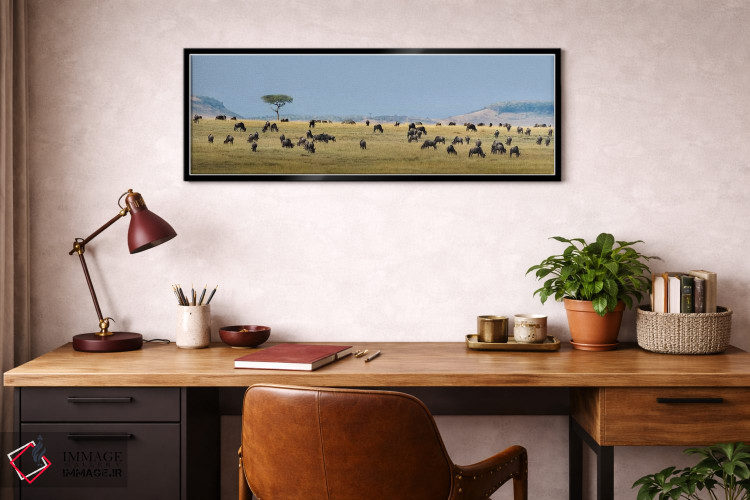 تابلو دکوراتیو Serengeti National Park, Tanzania" - "مهاجرت بزرگ II، پ… اثر پانورامیک ایمجز - D3B