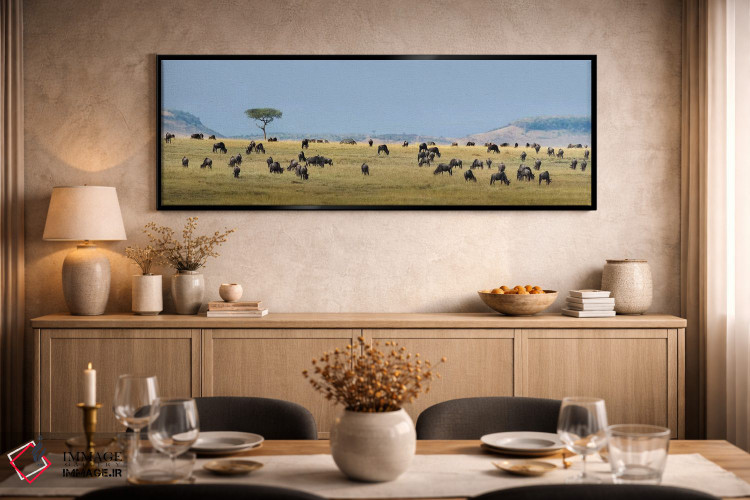 تابلو دکوراتیو Serengeti National Park, Tanzania" - "مهاجرت بزرگ II، پ… اثر پانورامیک ایمجز - D2B