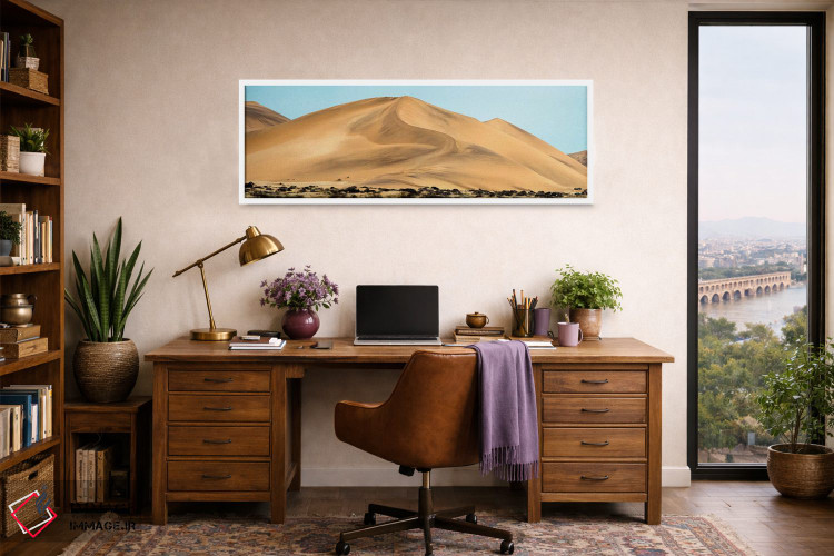 تابلو دکوراتیو Walvis Bay, Namibia" - "منظر بیابانی، خلیج والویس، نامی… اثر پانورامیک ایمجز - D1W