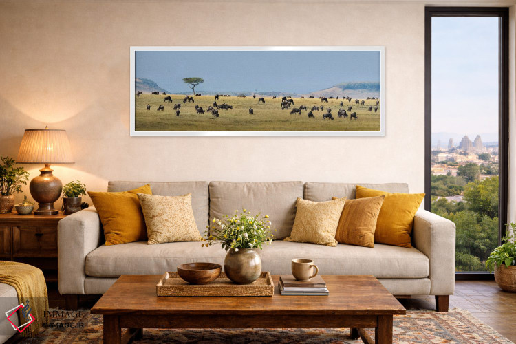 تابلو دکوراتیو Serengeti National Park, Tanzania" - "مهاجرت بزرگ II، پ… اثر پانورامیک ایمجز - D5W