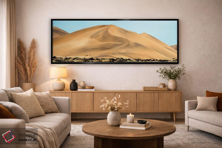 تابلو دکوراتیو Walvis Bay, Namibia" - "منظر بیابانی، خلیج والویس، نامی… اثر پانورامیک ایمجز - D4B