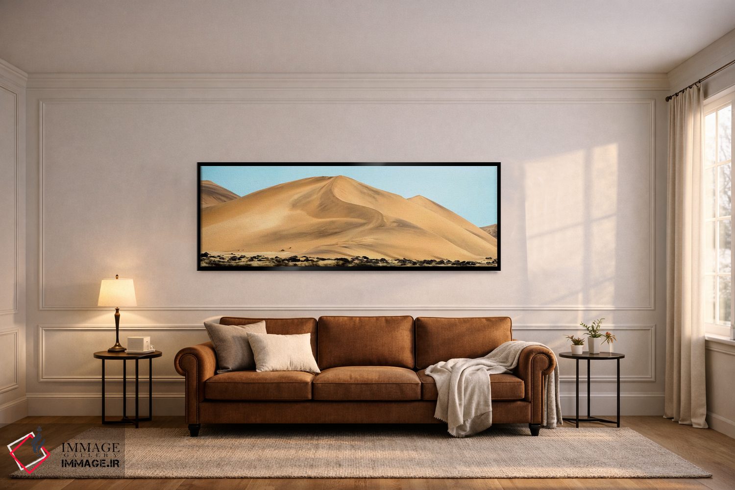 تابلو دکوراتیو Walvis Bay, Namibia" - "منظر بیابانی، خلیج والویس، نامی… اثر پانورامیک ایمجز - D6B