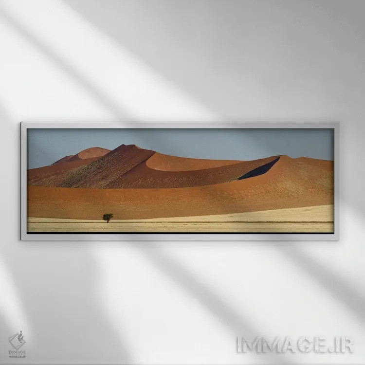 تابلو دکوراتیو Sossusvlei, Namib Desert, Namib-Naukluft National Park… اثر پانورامیک ایمجز - نمای قابدار سفید