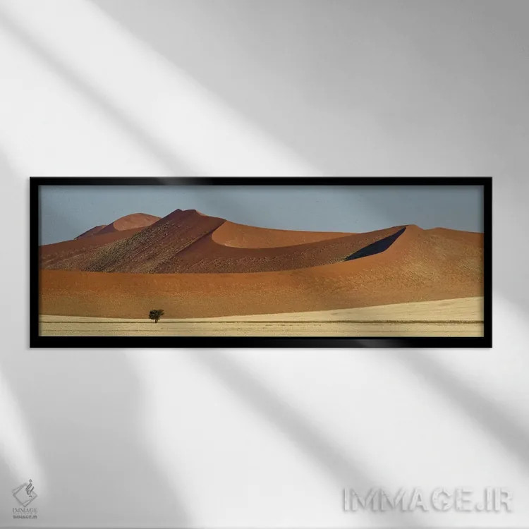 تابلو دکوراتیو Sossusvlei, Namib Desert, Namib-Naukluft National Park… اثر پانورامیک ایمجز - نمای قابدار مشکی