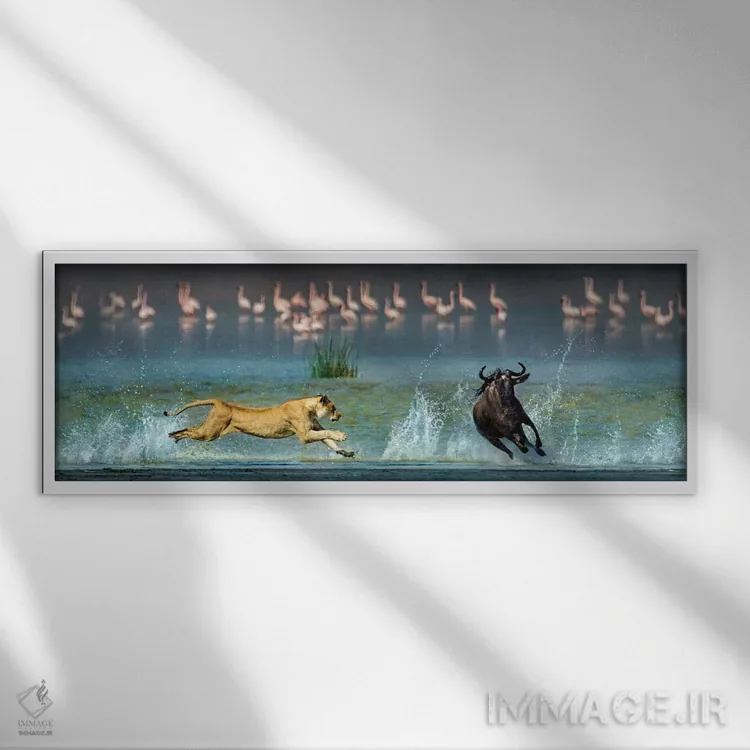 تابلو دکوراتیو Ngorongoro Conservation Area, Crater Highlands, Arusha… اثر پانورامیک ایمجز - نمای قابدار سفید