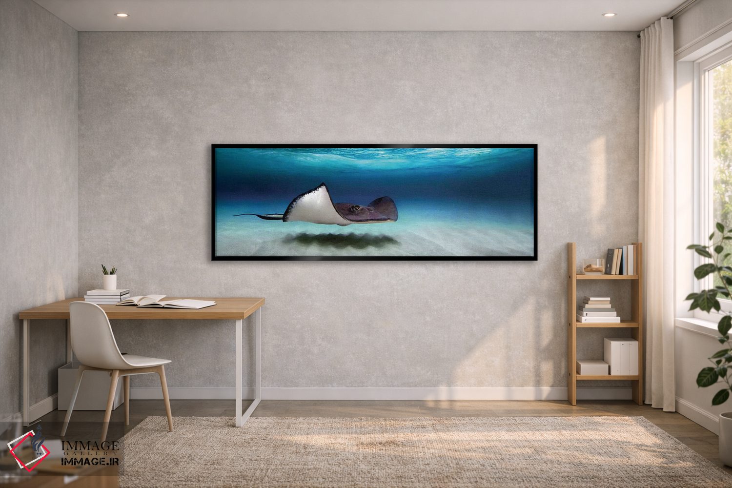 تابلو دکوراتیو North Sound, Grand Cayman, Cayman Islands" - "ماهی راوی… اثر پانورامیک ایمجز - D1B