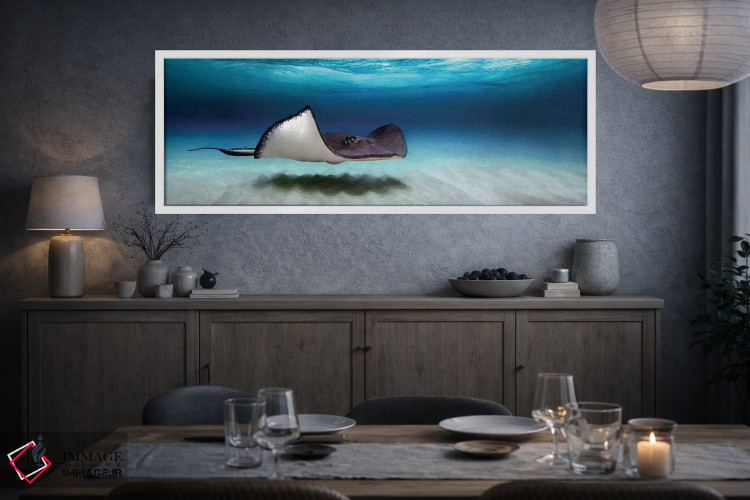 تابلو دکوراتیو North Sound, Grand Cayman, Cayman Islands" - "ماهی راوی… اثر پانورامیک ایمجز - D3W