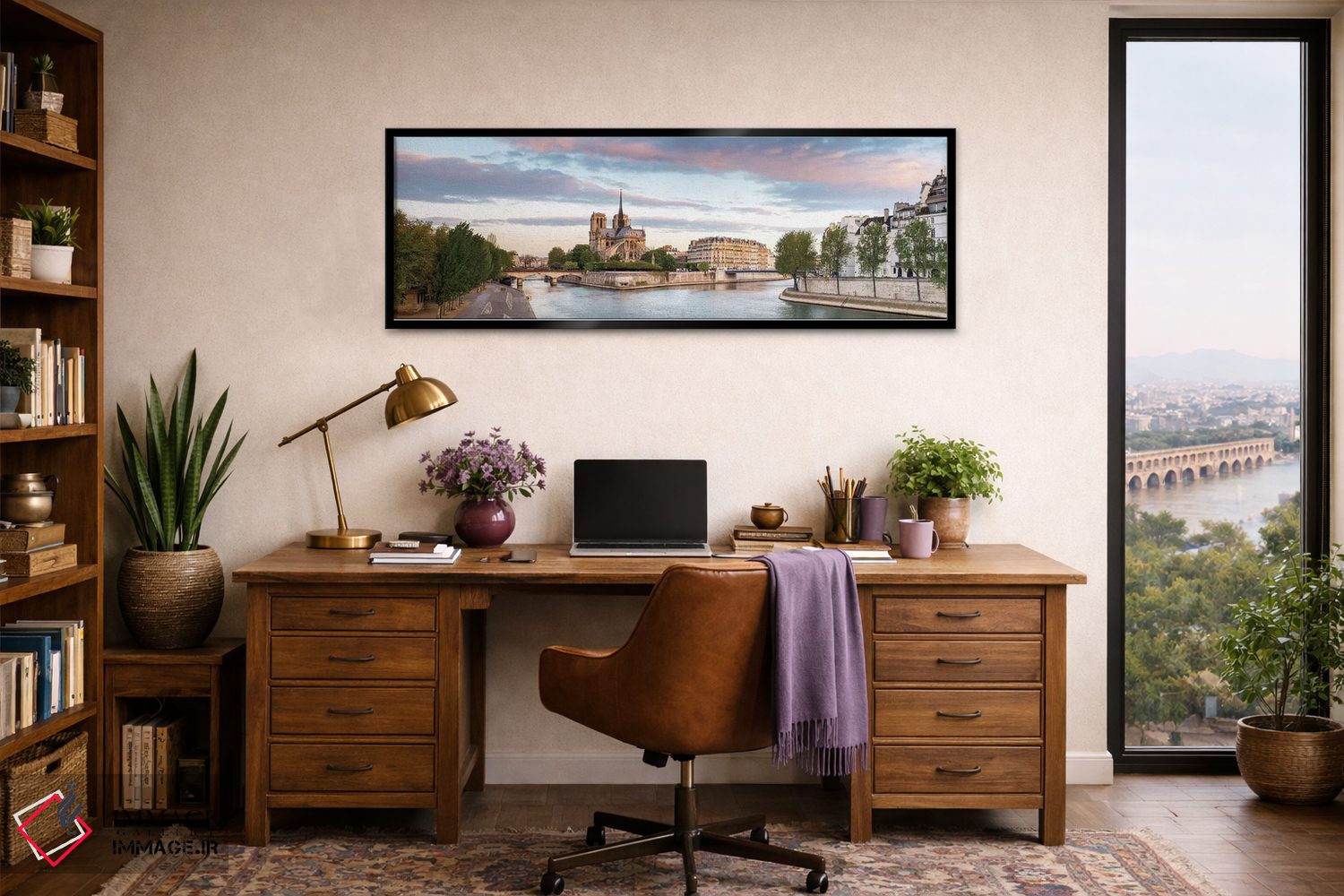 تابلو دکوراتیو Paris, Ile-de-France, France" - "کلیسای نوتردام پاریس… اثر پانورامیک ایمجز - D2B