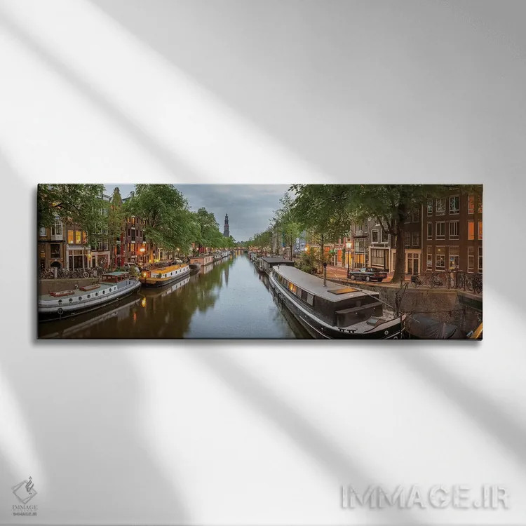 تابلو دکوراتیو Amsterdam, North Holland Province, Netherlands" - "کانا… اثر پانورامیک ایمجز - نمای روبهرو روی دیوار