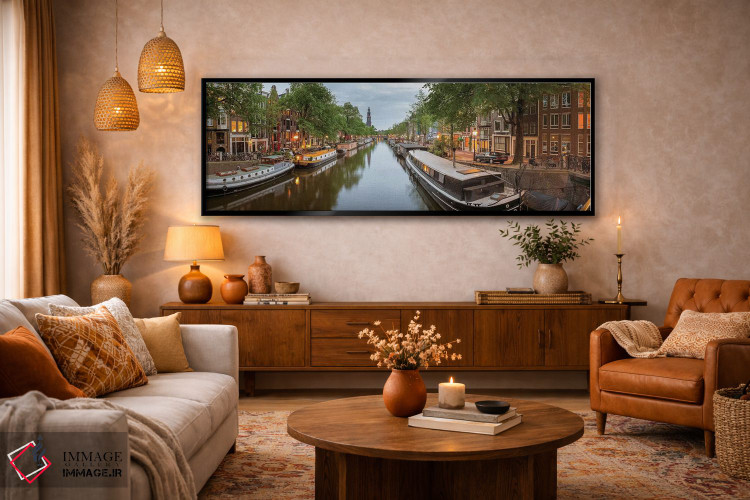تابلو دکوراتیو Amsterdam, North Holland Province, Netherlands" - "کانا… اثر پانورامیک ایمجز - D6B