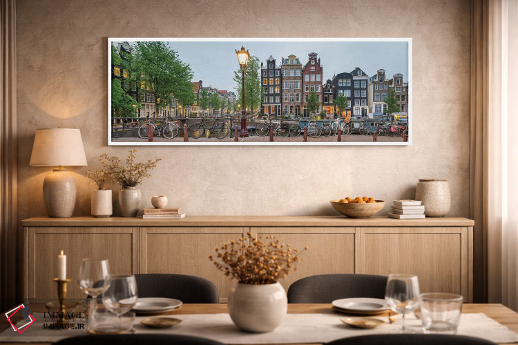 تابلو دکوراتیو Amsterdam, North Holland Province, Netherlands" - "منظر… اثر پانورامیک ایمجز - D2W