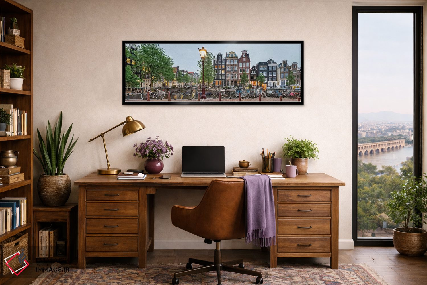 تابلو دکوراتیو Amsterdam, North Holland Province, Netherlands" - "منظر… اثر پانورامیک ایمجز - D3B