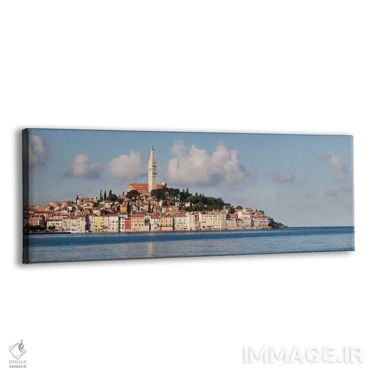 تابلو دکوراتیو Rovinj, Istria, Croatia" - "کلیسای باسیلیکای سنت یوفمیا… اثر پانورامیک ایمجز - نمای پرسپکتیو محصول