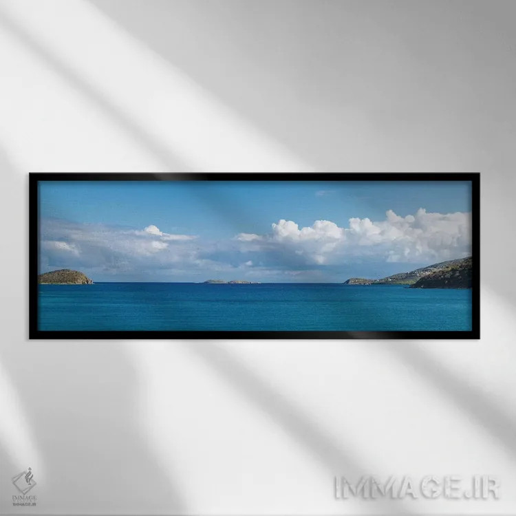 تابلو دکوراتیو Coral Bay, St. John, U.S. Virgin Islands" - "منظر دریا… اثر پانورامیک ایمجز - نمای قابدار مشکی