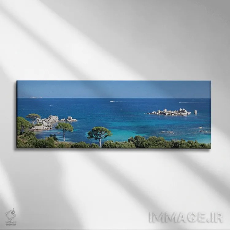 تابلو دکوراتیو Porto Vecchio, Corse-du-Sud, Corsica, France" - "ساحل پ… اثر پانورامیک ایمجز - نمای روبهرو روی دیوار