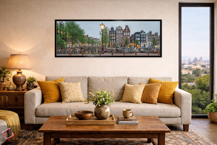 تابلو دکوراتیو Amsterdam, North Holland Province, Netherlands" - "منظر… اثر پانورامیک ایمجز - D6B