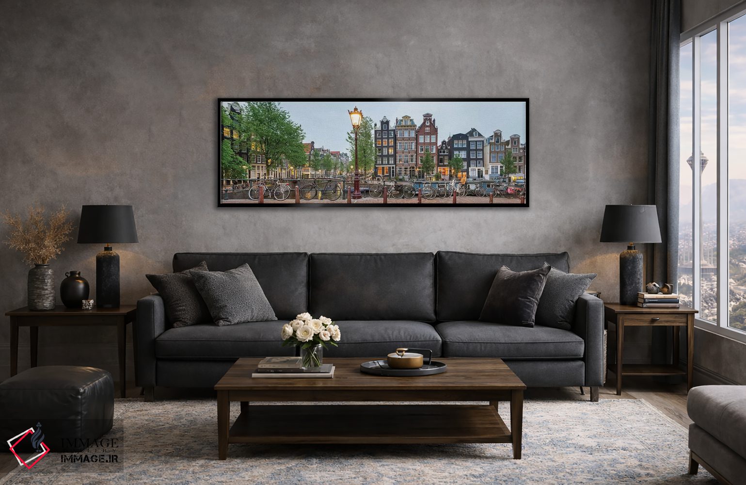 تابلو دکوراتیو Amsterdam, North Holland Province, Netherlands" - "منظر… اثر پانورامیک ایمجز - D5B