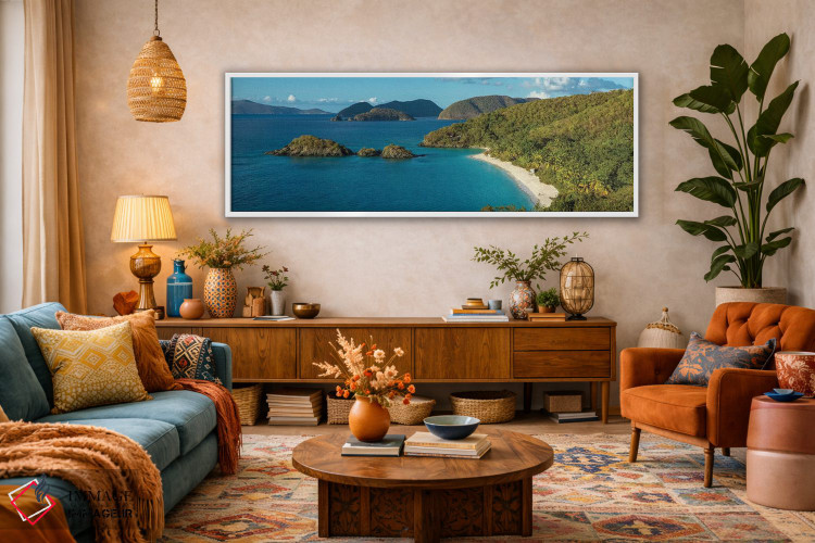 تابلو دکوراتیو St. John, U.S. Virgin Islands" - "خلیج ترانک I، سنت جان… اثر پانورامیک ایمجز - D1W