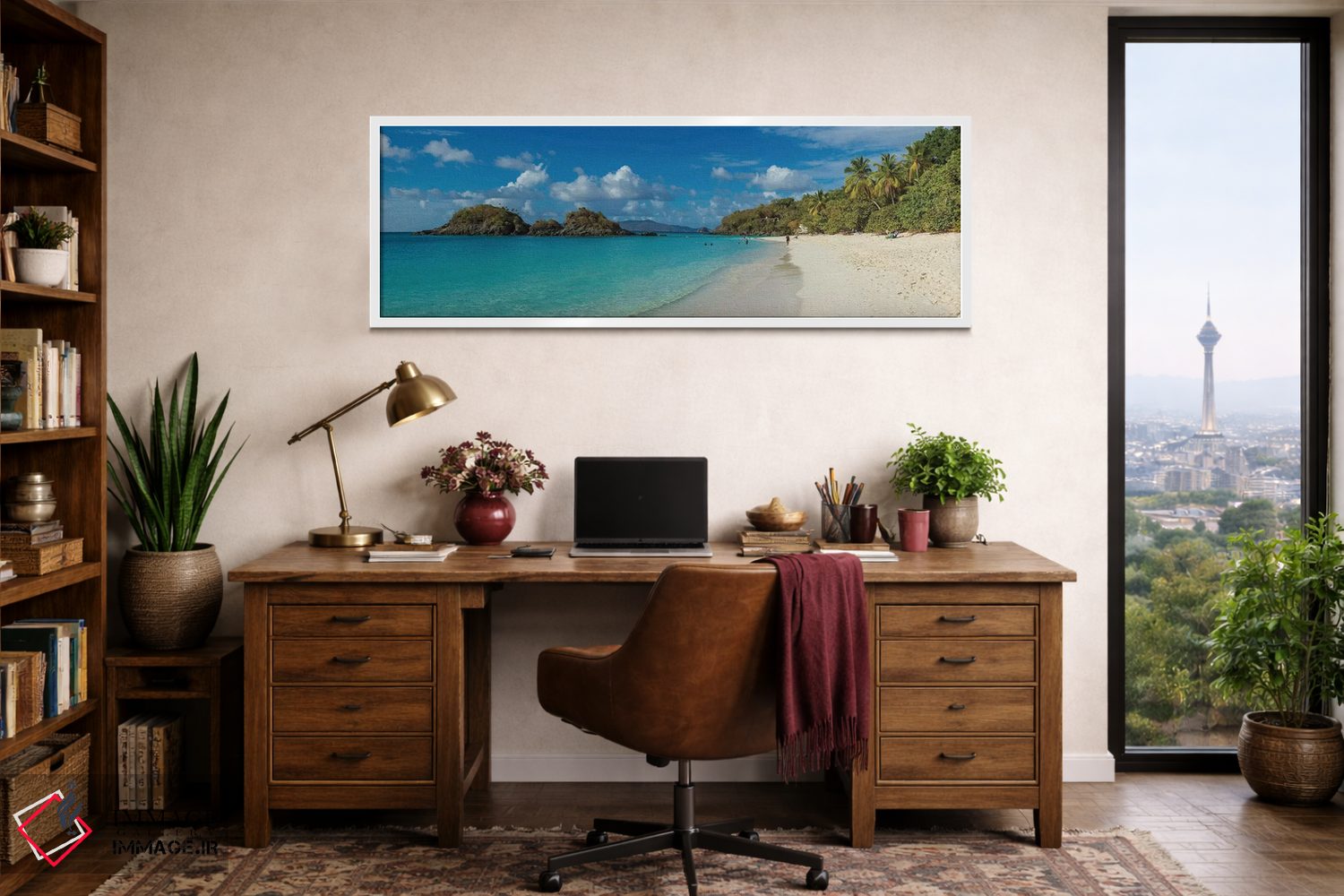 تابلو دکوراتیو St. John, U.S. Virgin Islands" - "خلیج ترانک II، سنت جا… اثر پانورامیک ایمجز - D1W