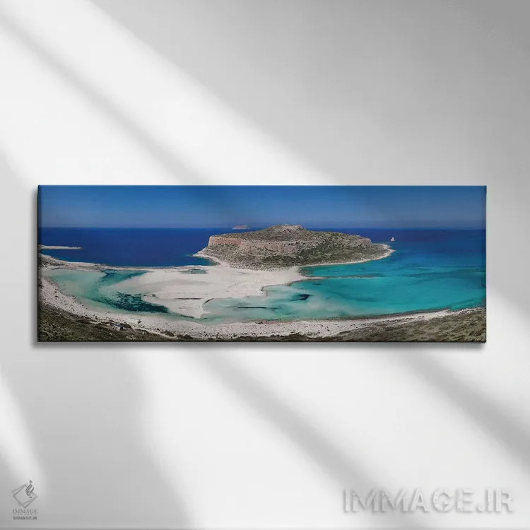 تابلو دکوراتیو Balos Lagoon, Kissamos, Chania, Crete, Greece" - "کوه پ… اثر پانورامیک ایمجز - نمای روبهرو روی دیوار