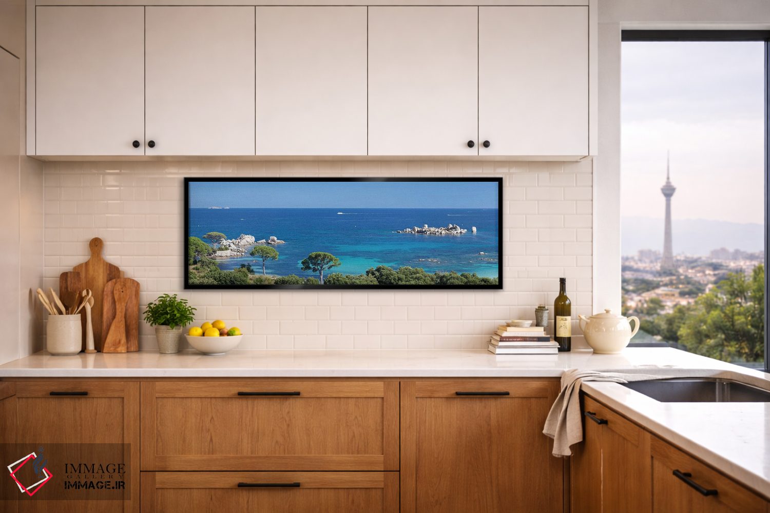 تابلو دکوراتیو Porto Vecchio, Corse-du-Sud, Corsica, France" - "ساحل پ… اثر پانورامیک ایمجز - D4B