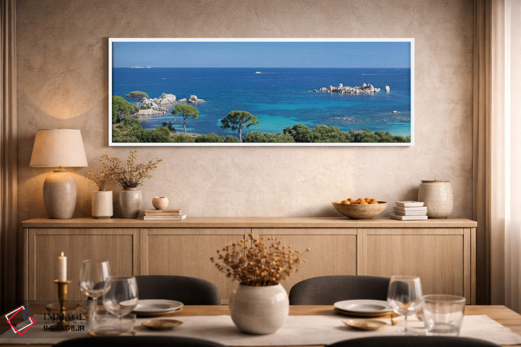 تابلو دکوراتیو Porto Vecchio, Corse-du-Sud, Corsica, France" - "ساحل پ… اثر پانورامیک ایمجز - D2W