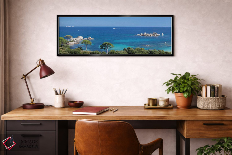 تابلو دکوراتیو Porto Vecchio, Corse-du-Sud, Corsica, France" - "ساحل پ… اثر پانورامیک ایمجز - D3B