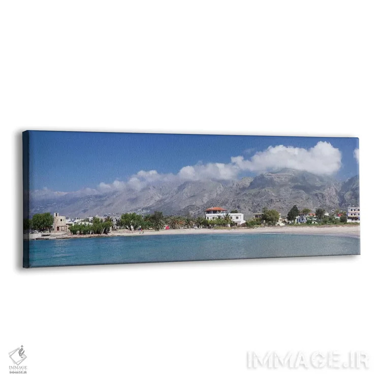 تابلو دکوراتیو Frangokastello, Chania, Crete, Greece" - "ملک ساحلی، فر… اثر پانورامیک ایمجز - نمای پرسپکتیو محصول