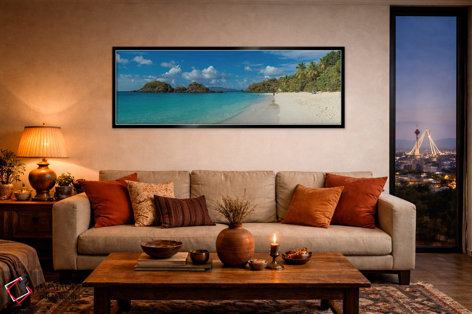 تابلو دکوراتیو St. John, U.S. Virgin Islands" - "خلیج ترانک II، سنت جا… اثر پانورامیک ایمجز - D5B