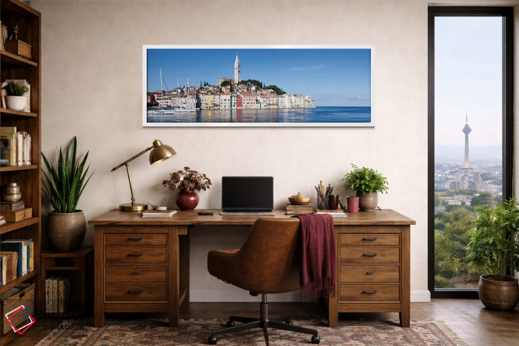 تابلو دکوراتیو Rovinj, Istria, Croatia" - "کلیسای باسیلیکای سنت یوفمیا… اثر پانورامیک ایمجز - D1W