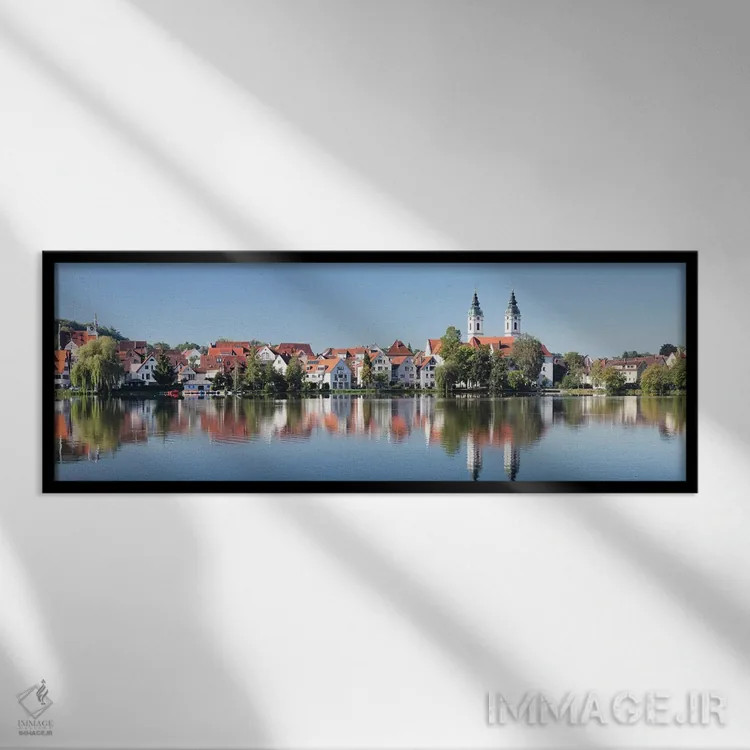 تابلو دکوراتیو Bad Waldsee, Ravensburg, Baden-Wurttemberg, Germany"… اثر پانورامیک ایمجز - نمای قابدار مشکی