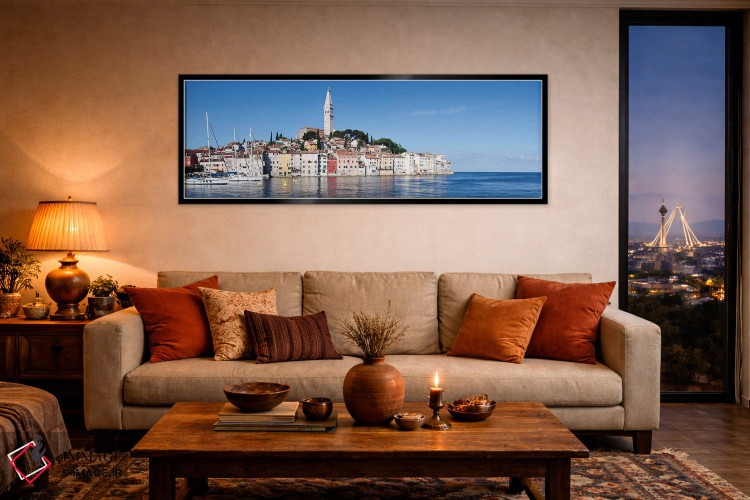 تابلو دکوراتیو Rovinj, Istria, Croatia" - "کلیسای باسیلیکای سنت یوفمیا… اثر پانورامیک ایمجز - D5B