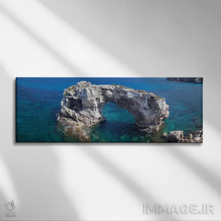 تابلو دکوراتیو Santanyi, Majorca, Balearic Islands, Spain" - "قوس طبیع… اثر پانورامیک ایمجز - نمای روبهرو روی دیوار