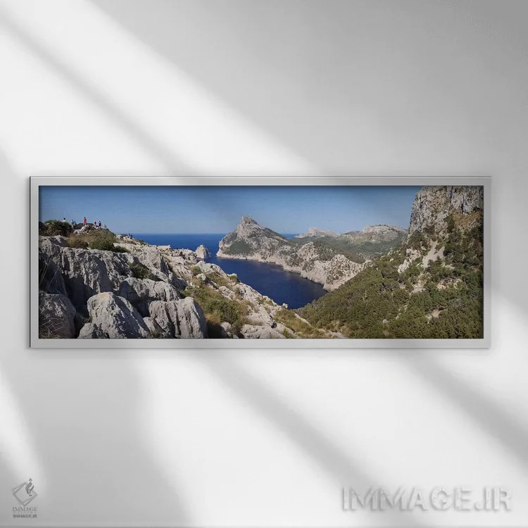 تابلو دکوراتیو Majorca, Balearic Islands, Spain" - "کاپ د فورمنتور II… اثر پانورامیک ایمجز - نمای قابدار سفید