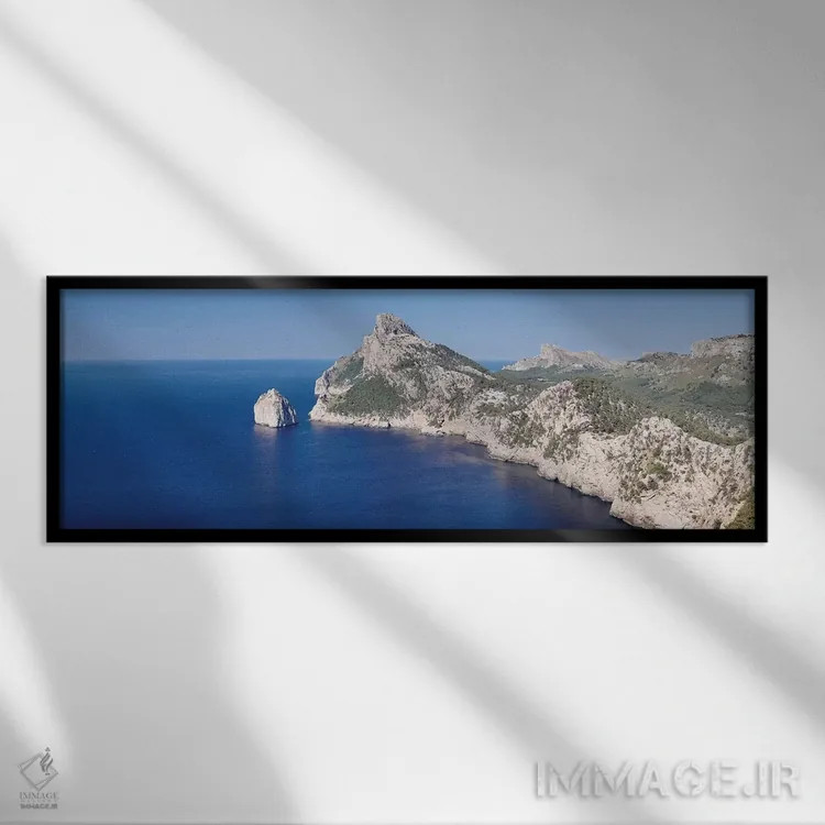 تابلو دکوراتیو Majorca, Balearic Islands, Spain" - "کاپ د فورمنتور I… اثر پانورامیک ایمجز - نمای قابدار مشکی