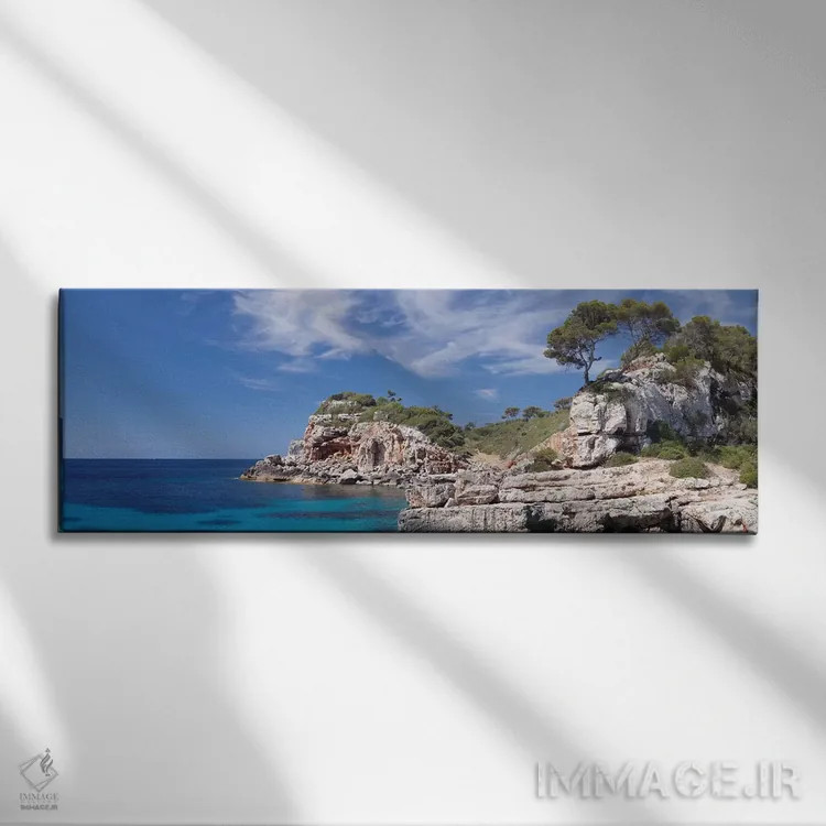 تابلو دکوراتیو Santanyi, Majorca, Balearic Islands, Spain" - "خلیج کال… اثر پانورامیک ایمجز - نمای روبهرو روی دیوار
