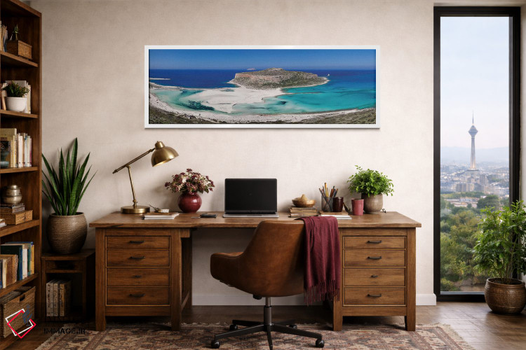 تابلو دکوراتیو Balos Lagoon, Kissamos, Chania, Crete, Greece" - "کوه پ… اثر پانورامیک ایمجز - D1W