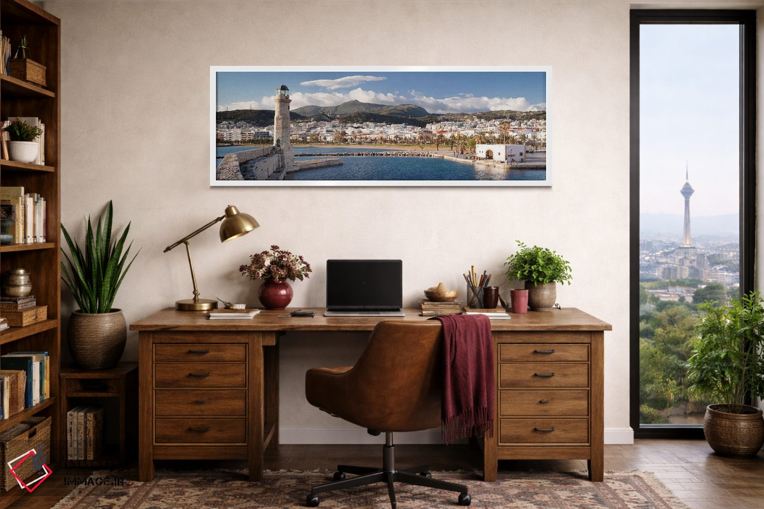 تابلو دکوراتیو Rethymno, Crete, Greece" - "فانوس دریایی رثیمنو، رثیمنو… اثر پانورامیک ایمجز - D1W