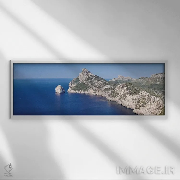 تابلو دکوراتیو Majorca, Balearic Islands, Spain" - "کاپ د فورمنتور I… اثر پانورامیک ایمجز - نمای قابدار سفید